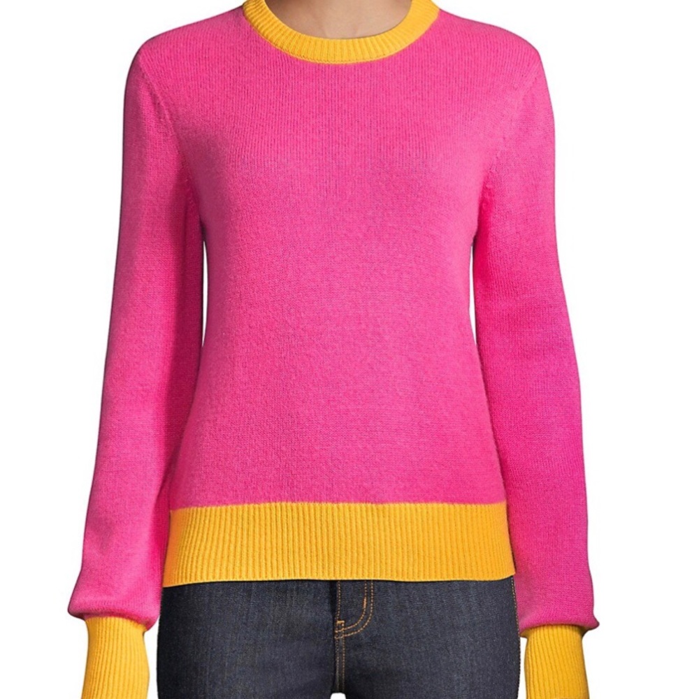 Tory Burch Color-block Cashmere Sweater